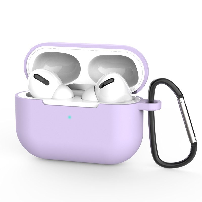 Airpods Pro sílikon hulstur með lyklakippu