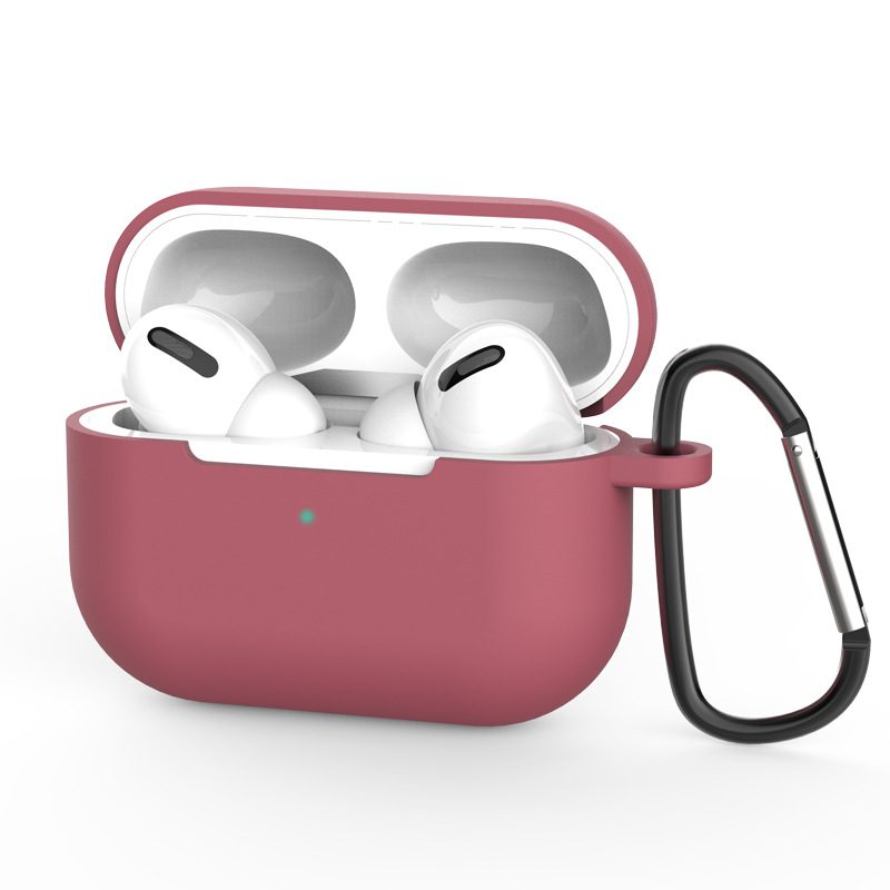 Airpods Pro sílikon hulstur með lyklakippu