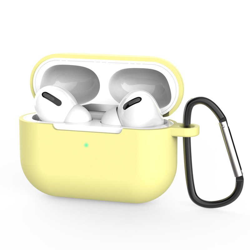 Airpods Pro sílikon hulstur með lyklakippu