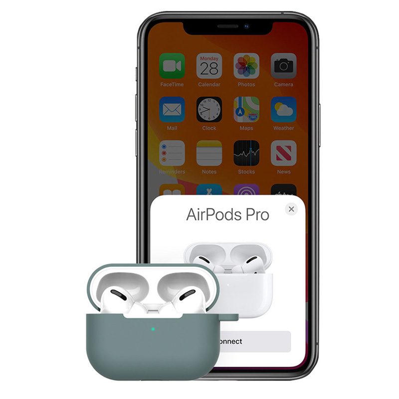 Airpods Pro siliconen hoesje met sleutelhanger