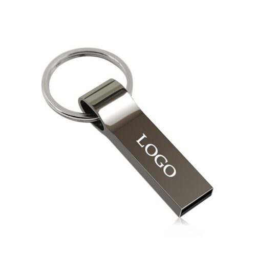 Metal USB Drive with Keychain