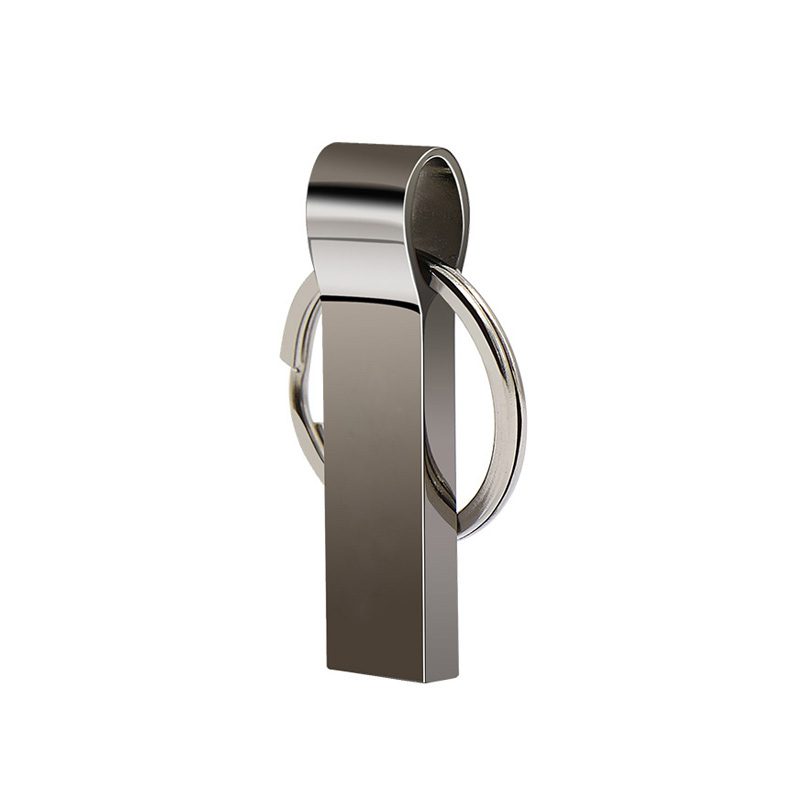 Metal USB Drive with Keychain - Image 2