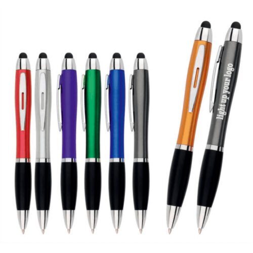 LED lighted logo ballpoint pen