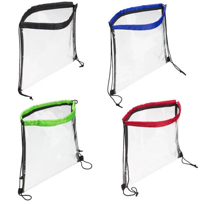 Clear Bag nrog Drawstring