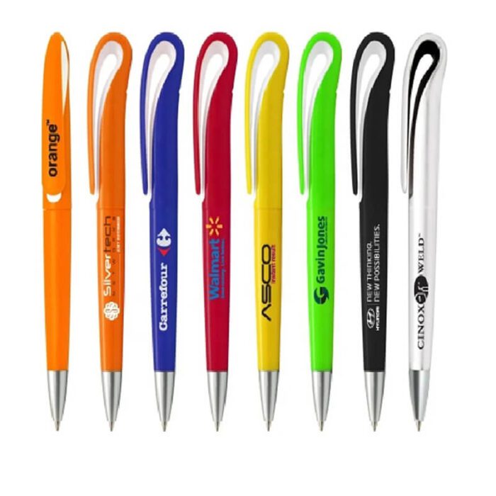 PEN-460-ปากกาลูกลื่นคลิปสีหมุน-คลิปสีปากกาลูกลื่นหมุน