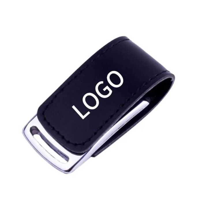 UD-352-Leather Metal USB Driver-Leather metal U disk