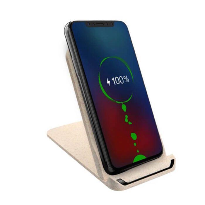 WLC-453-Eco-friendly 2-in-1 Phone Holder 15W Wireless Charger-环保2合1手机支架15W无线充电器