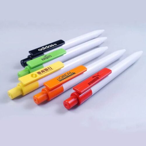 PEN-437-Colored clip ballpoint pen-彩色笔夹圆珠笔