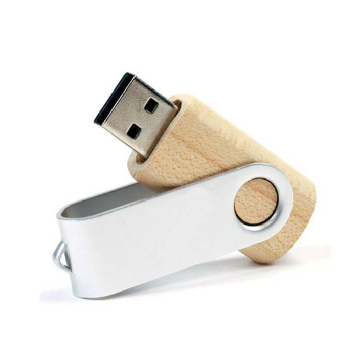 UDT-269-Wooden Swivel USB Driver-木头旋转U盘