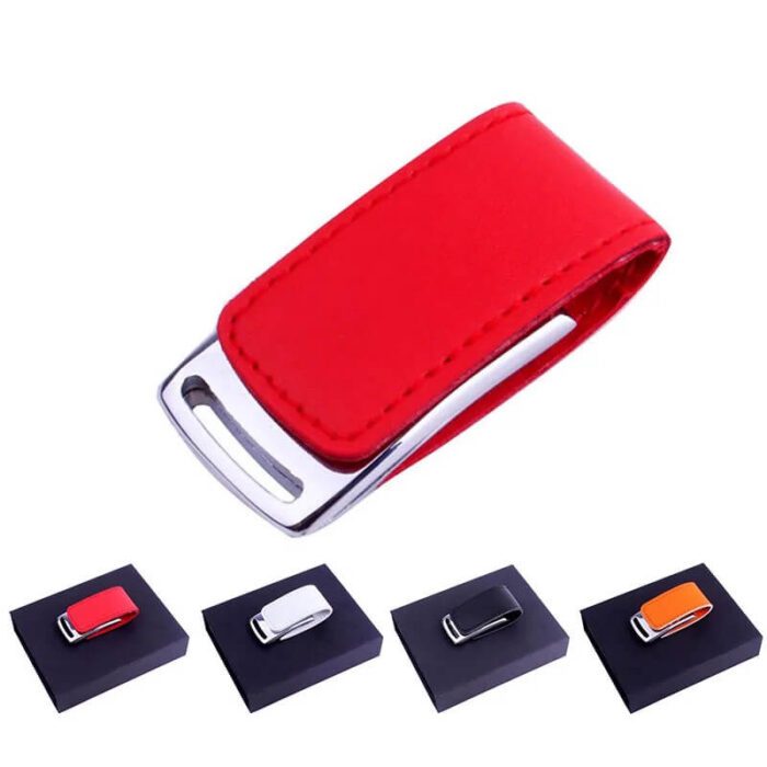 UD-352-Leather Metal USB Driver-皮套金属U盘