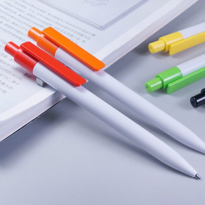 PEN-437-Colored clip ballpoint pen-彩色笔夹圆珠笔
