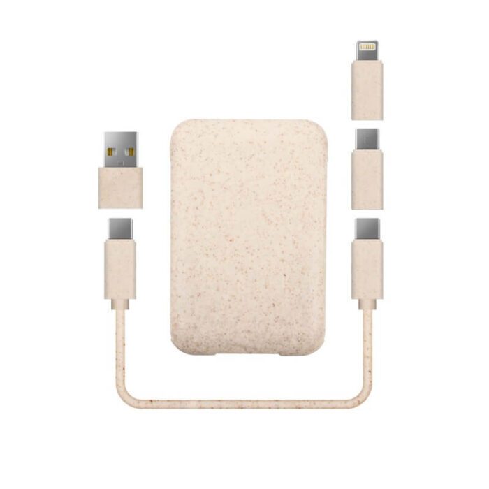 PH-447-5-in-1 Kat gwosè USB Charge Twous Portable Phone Holder-5 in 1 Card Size Portable USB Charge Kit Mobile Phone Holder