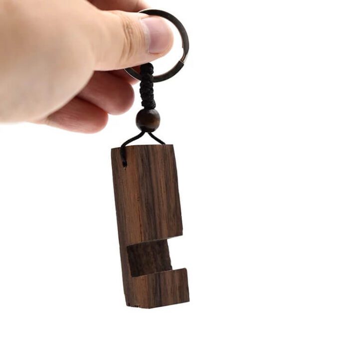 PH-346-Keychain Wood Phone Holder-Keychain Wood Phone Holder