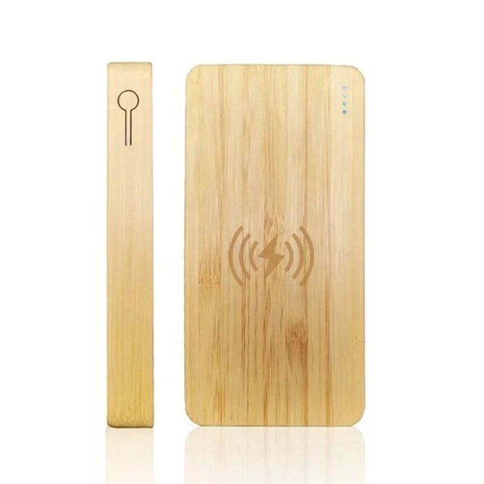 I-PB-266-Bamboo powerbank ene-wireless charger-Bamboo power bank