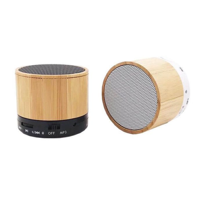 Mini altavoz Bluetooth de bambú-Mini altavoz Bluetooth de bambú