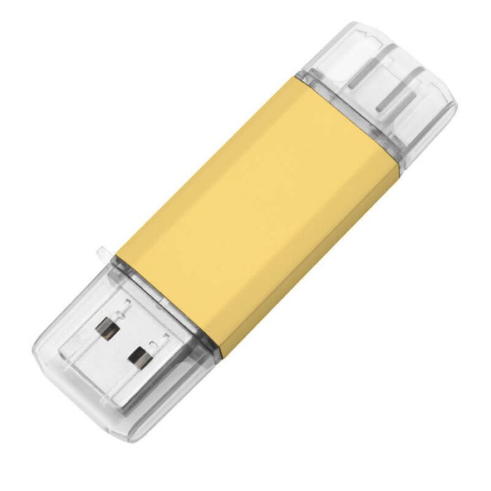 TU-274-2-1-ში ფერადი მეტალის USB ფლეშ დრაივი (USB+Type-C)-2 ფერადი ლითონის USB ფლეშ დრაივი (USB+Type-C)