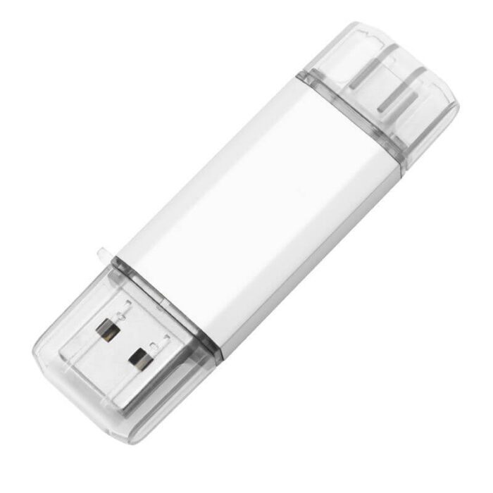 TU-274-2-in-1 colorful metal USB flash drive (USB+Type -C)-2合1彩色金属U盘（USB+Type-C）