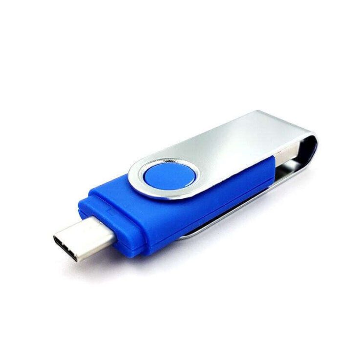 TU-271-2-in-1 Type-C & USB Driver-2合1金属旋转U盘 USB+Type-C