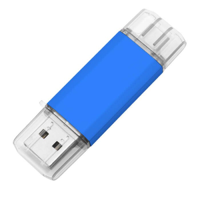 TU-274-2-in-1 colorful metal USB flash drive (USB+Type -C)-2合1彩色金属U盘（USB+Type-C）