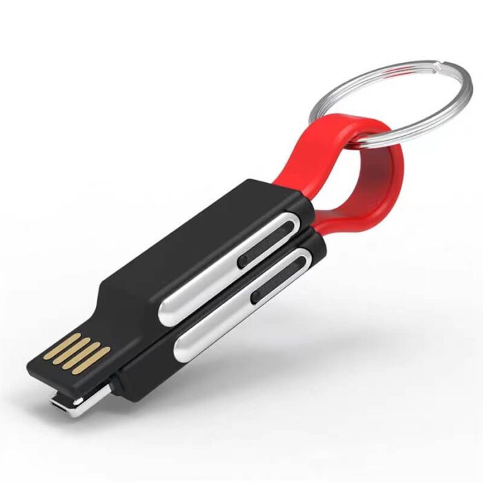 kabelis-568-4-in-1 Keychain duomenų kabelis-XNUMX-in-XNUMX Keychain duomenų kabelis
