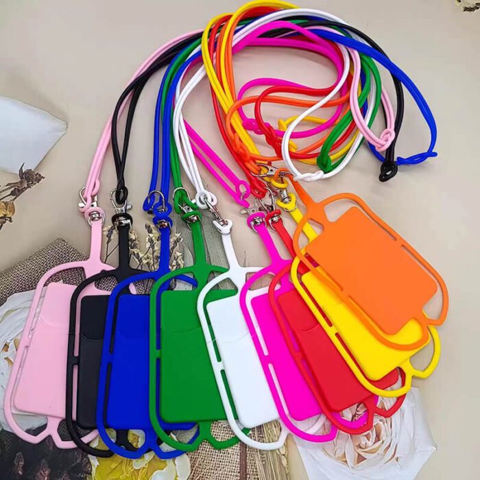 Lanyard-596-Silicone Lanyard Card Holder-硅胶挂绳卡套
