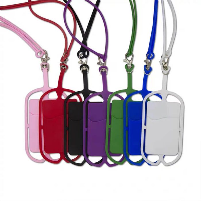 Lanyard-596-Silicone Lanyard Card Holder-硅胶挂绳卡套