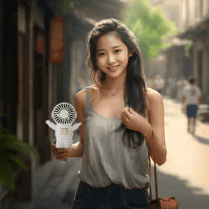 UF-390-Travel Mini Handheld Astronaut USB Fan-宇航员造型小巧便携手持风扇