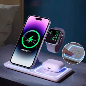 WCP-502-3合1无线充电板-3-in-1 Wireless Charging Pad