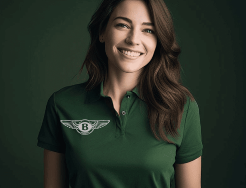 The subtle dancer with customer relations – Customizable brand logo Polo shirt.