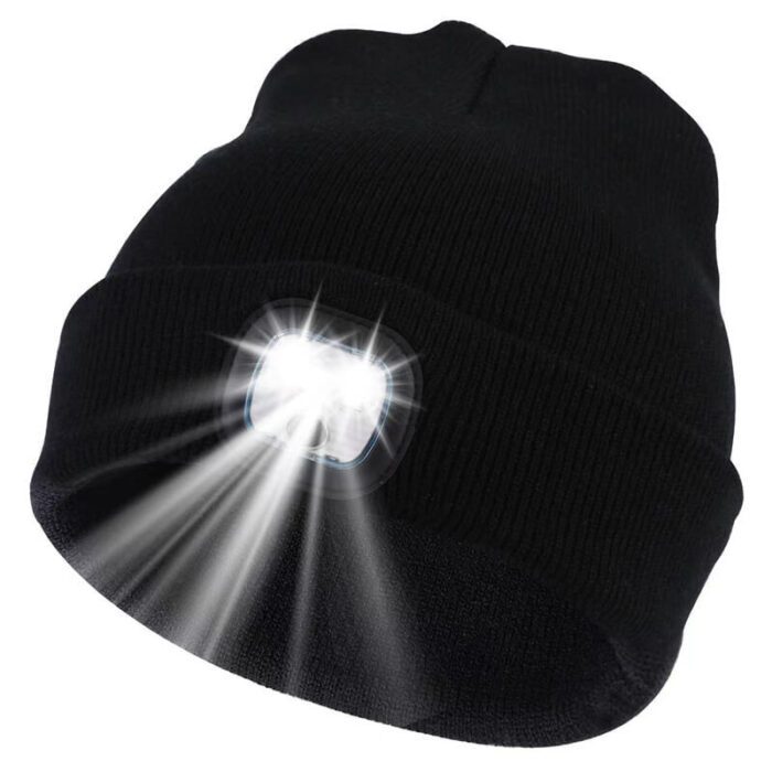 Πλεκτό καπέλο LED-φωτεινό πλεκτό καπάκι LED