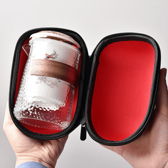 便携式旅行快客杯（一壶三杯）-Portable Travel Express Mug (one pot, three cups)