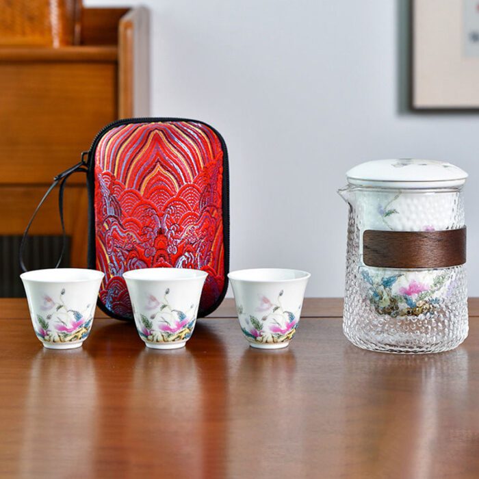 便携式旅行快客杯（一壶三杯）-Portable Travel Express Mug (one pot, three cups)