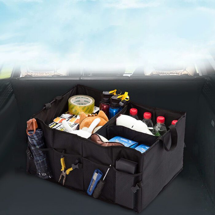 ប្រអប់ដាក់ធុងបាស់រថយន្ត - Car Trunk Storage Box