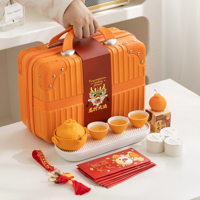 Great Luck Complete Traveling Tea Set-Great Luck Complete Traveling Tea Set