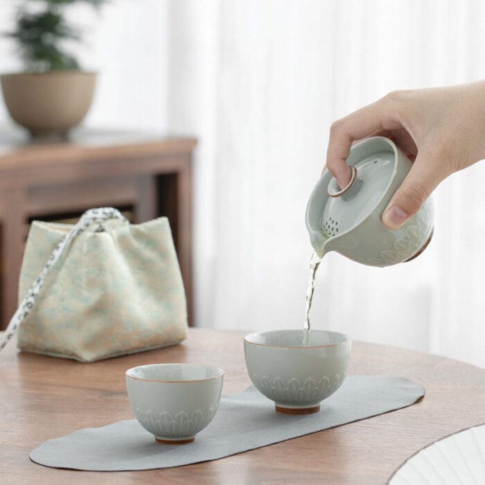 Przenośny zestaw filiżanek do herbaty Kung Fu-przenośny zestaw filiżanek do herbaty Kung Fu