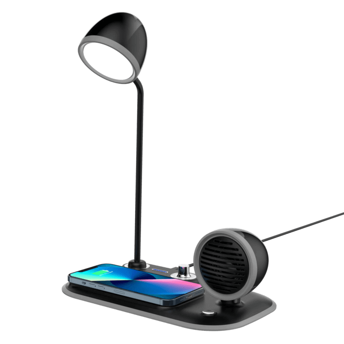 Wireless Charger with Lamp and Speaker