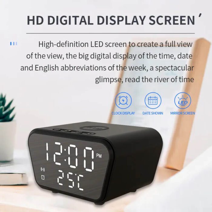 Clock with Wireless Charger