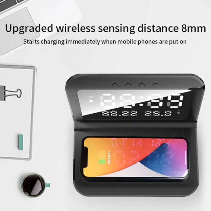 Clock with Wireless Charger