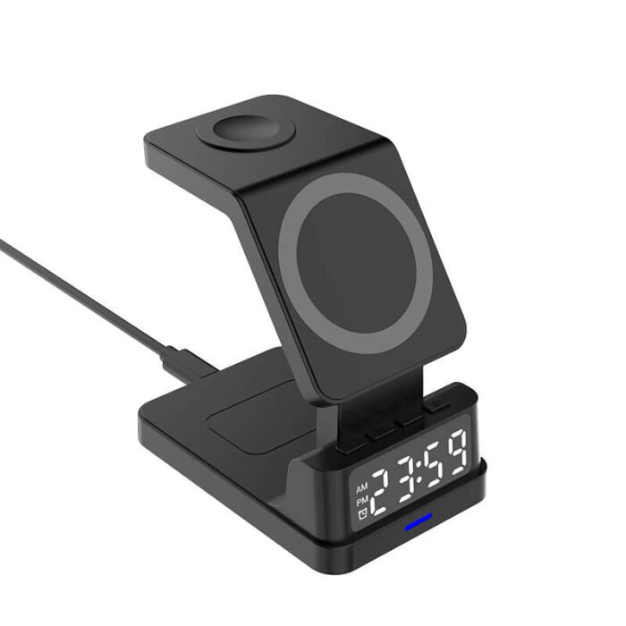 4 in 1 Clock with Wireless Charger