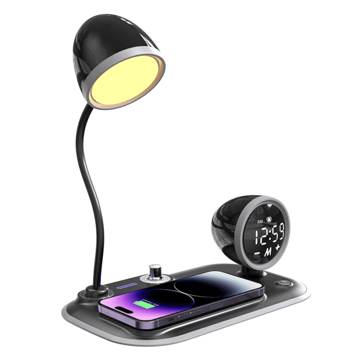 Wireless Charger with Light and Alarm Clock