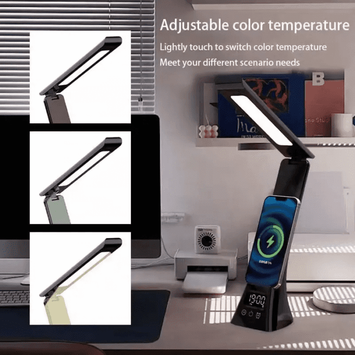 Wireless Charging Bedside LED Desk Lamp