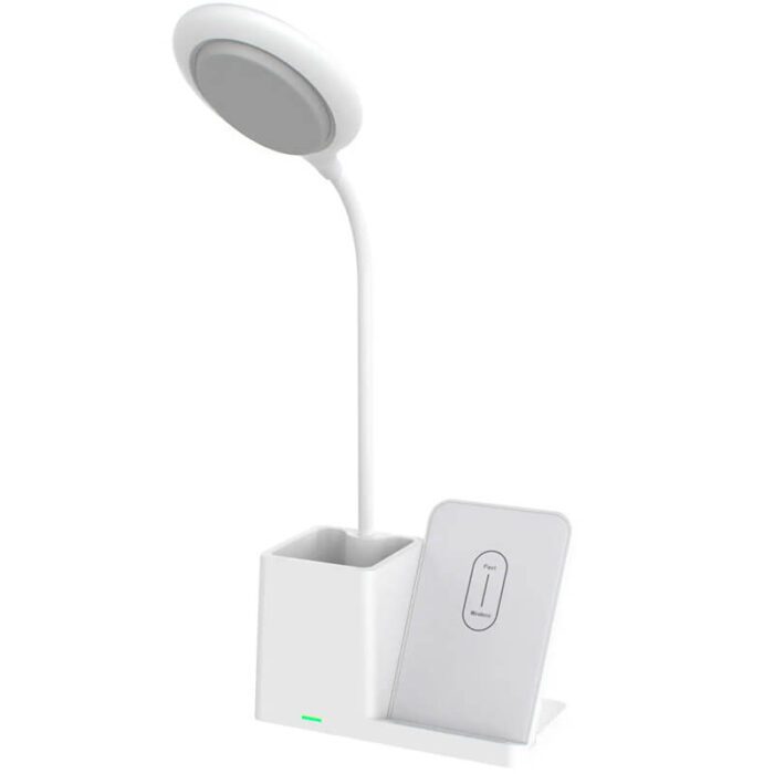 3 in 1 Wireless Charger with Pen Holder and Desk Lamp