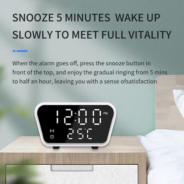 Clock with Wireless Charger