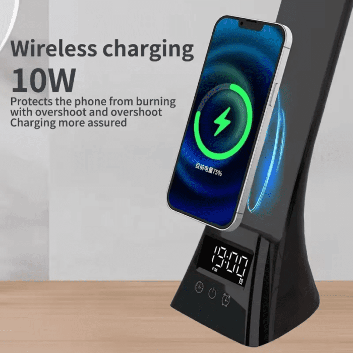 Wireless Charging Bedside LED Desk Lamp