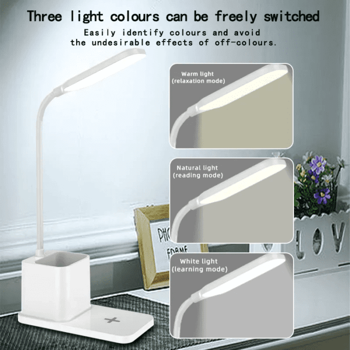 Lamp with Wireless Charger