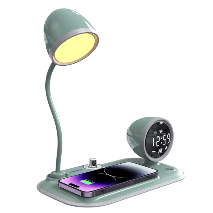 Wireless Charger with Light and Alarm Clock