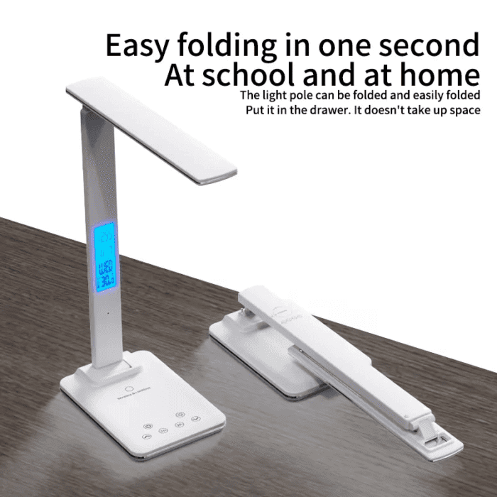 Lamp with Wireless Charger, Calender and Alarm Clock