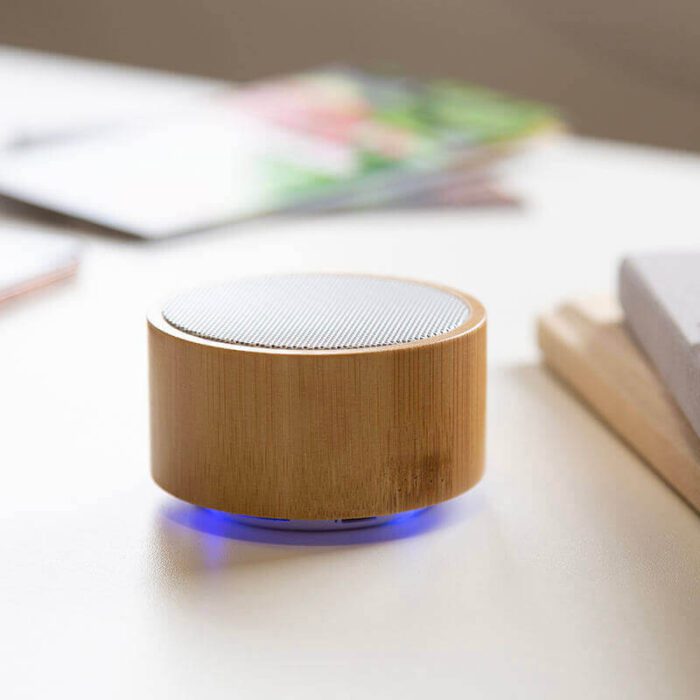 Eco-friendly bamboo bluetooth speaker with TF card - Image 2