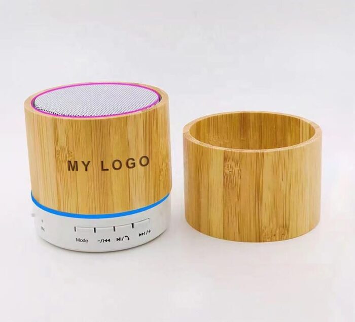 Eco-friendly bamboo wireless speaker with TF card - Image 7