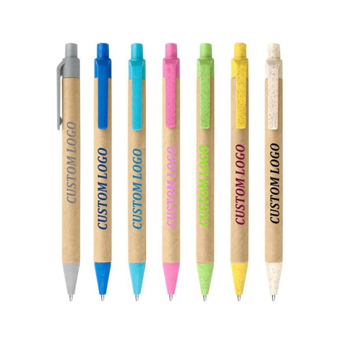 Eco-friendly wheat straw kraft paper ballpoint pen - Image 2